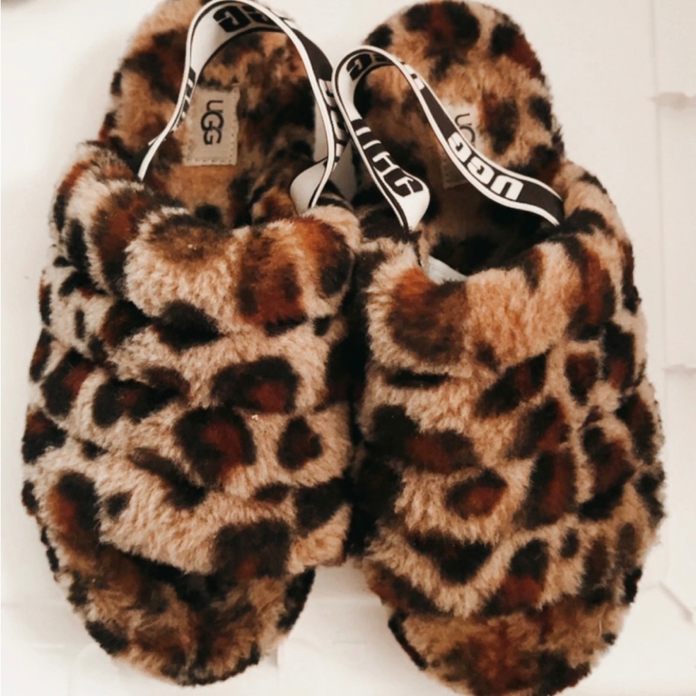 Ugg leopard slippers